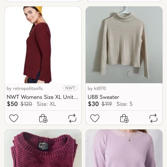 United by Blue red knit sweater long sleeve responsible durable goods size small - Picture 9 of 9